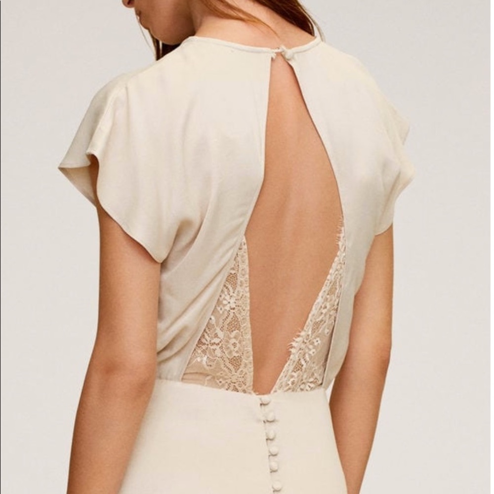 Lace back dress